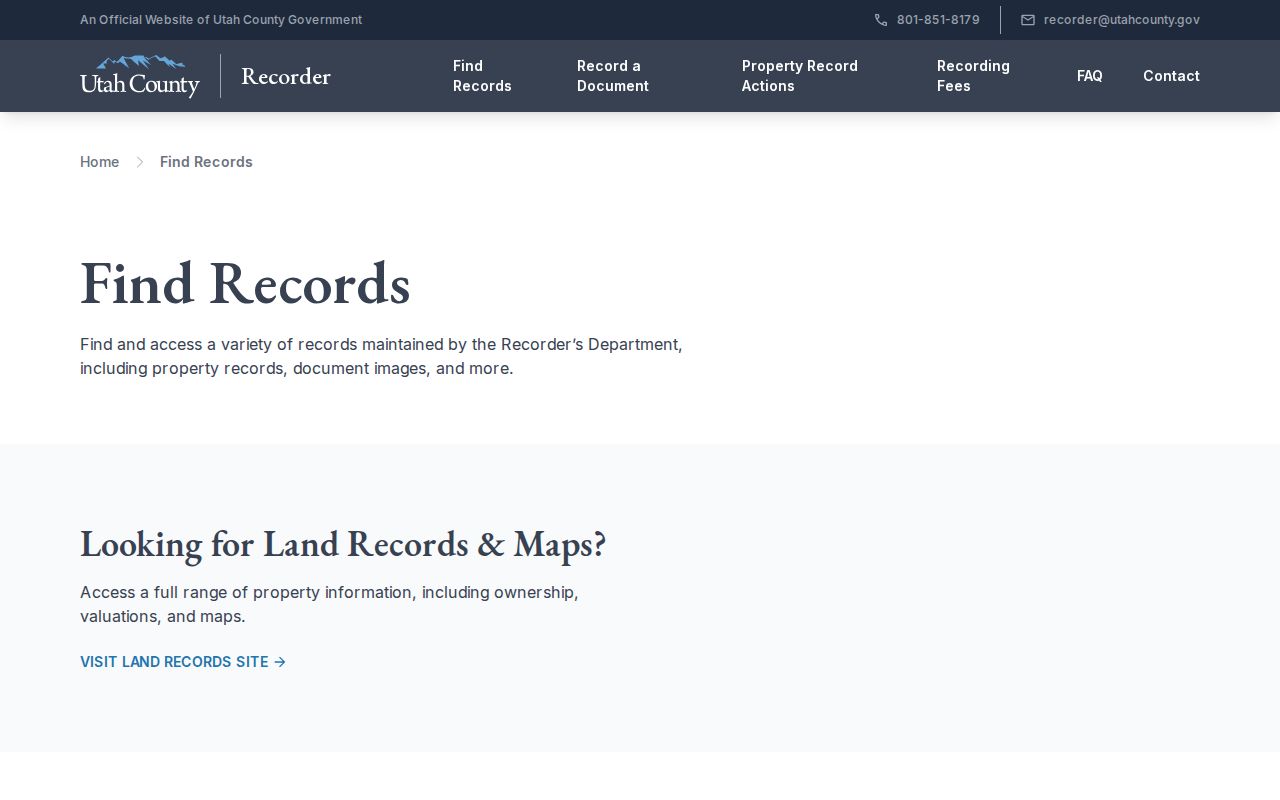 American Fork street directory assessor property search